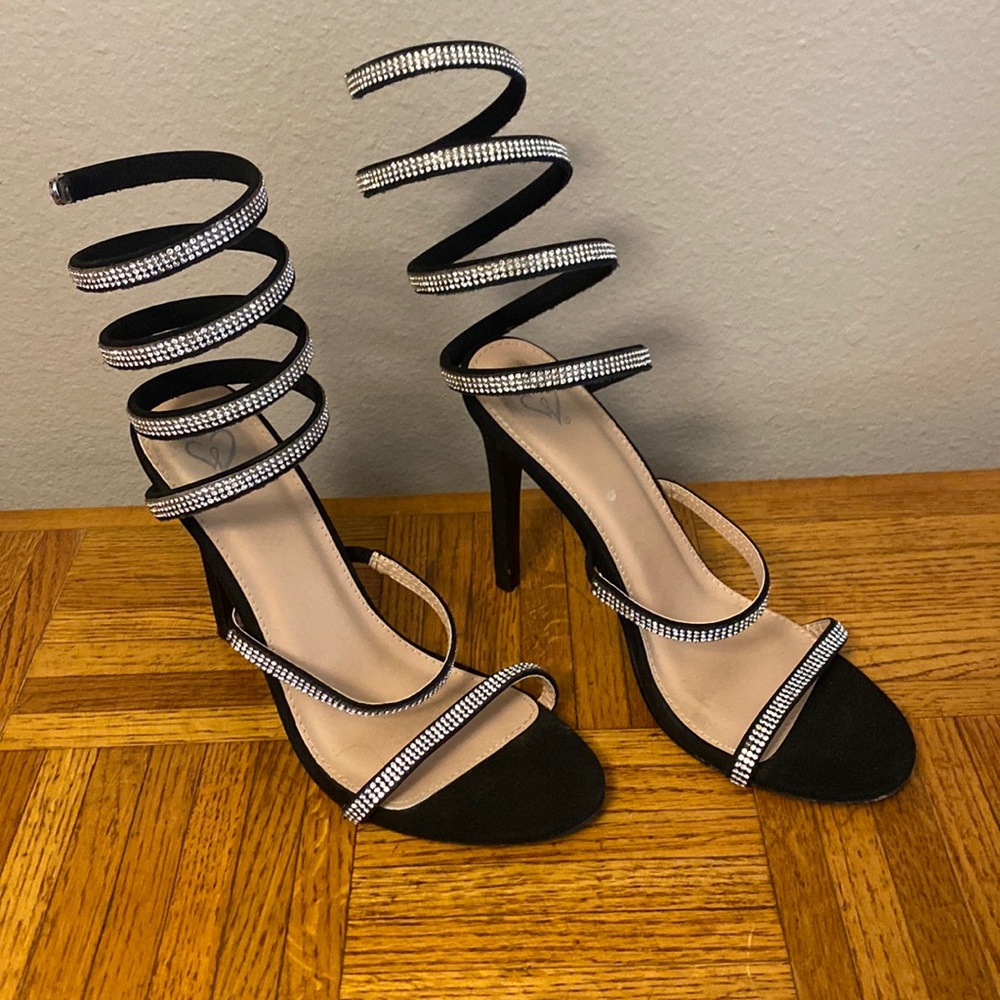 Rhinestone heels